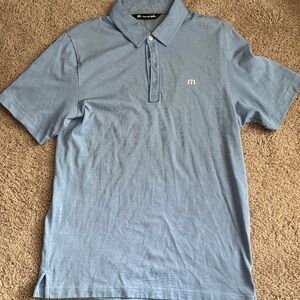 Travis Mathew Light Blue Polo Shirt